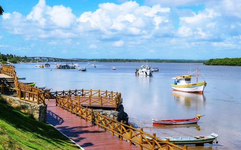 Foto da orla por do sol aracaju